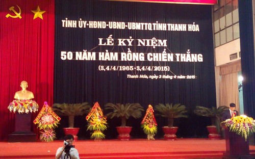 Mít tinh Kỷ niệm 50 năm Hàm Rồng chiến thắng (3-4/4/1965-3-4/4/2015);  - ảnh 1